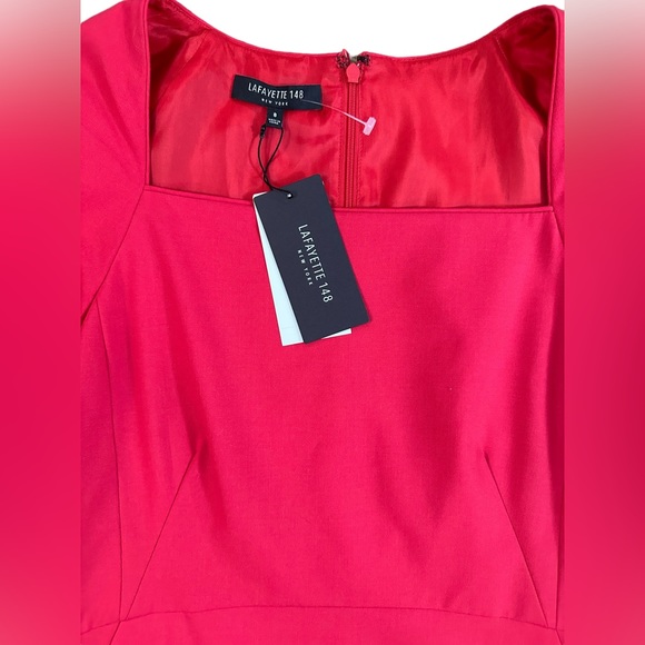 Lafayette 148 Sheath Dress with Pockets in Spark size 8 - Picture 5 of 9